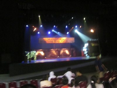 the stage